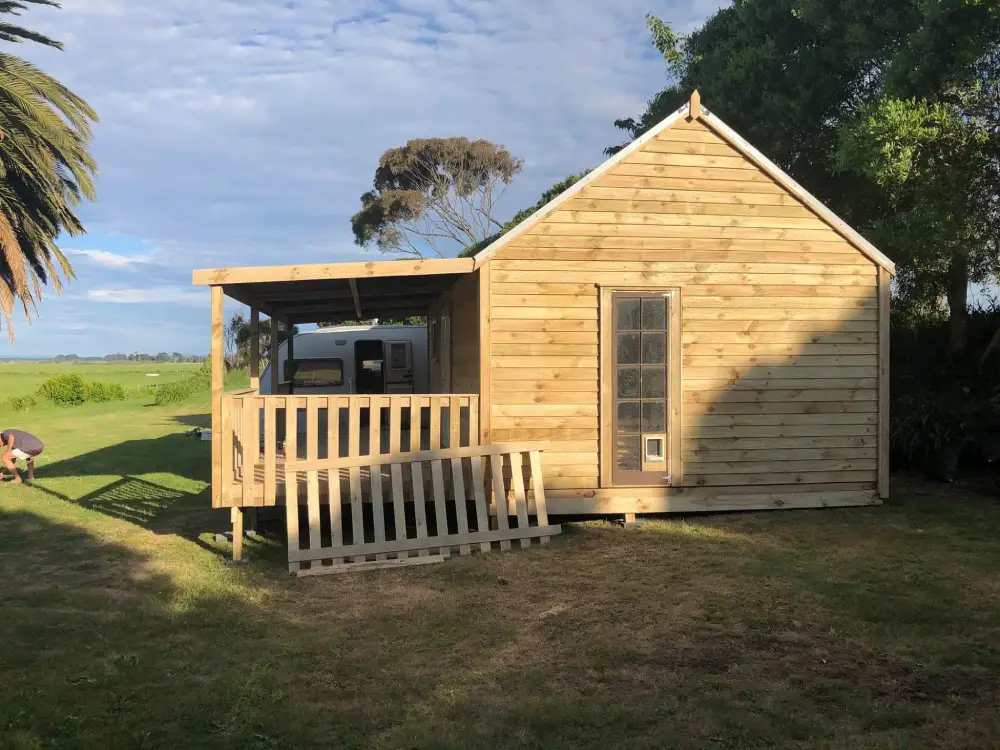 The Village Kitset Cabin NZ - Side view