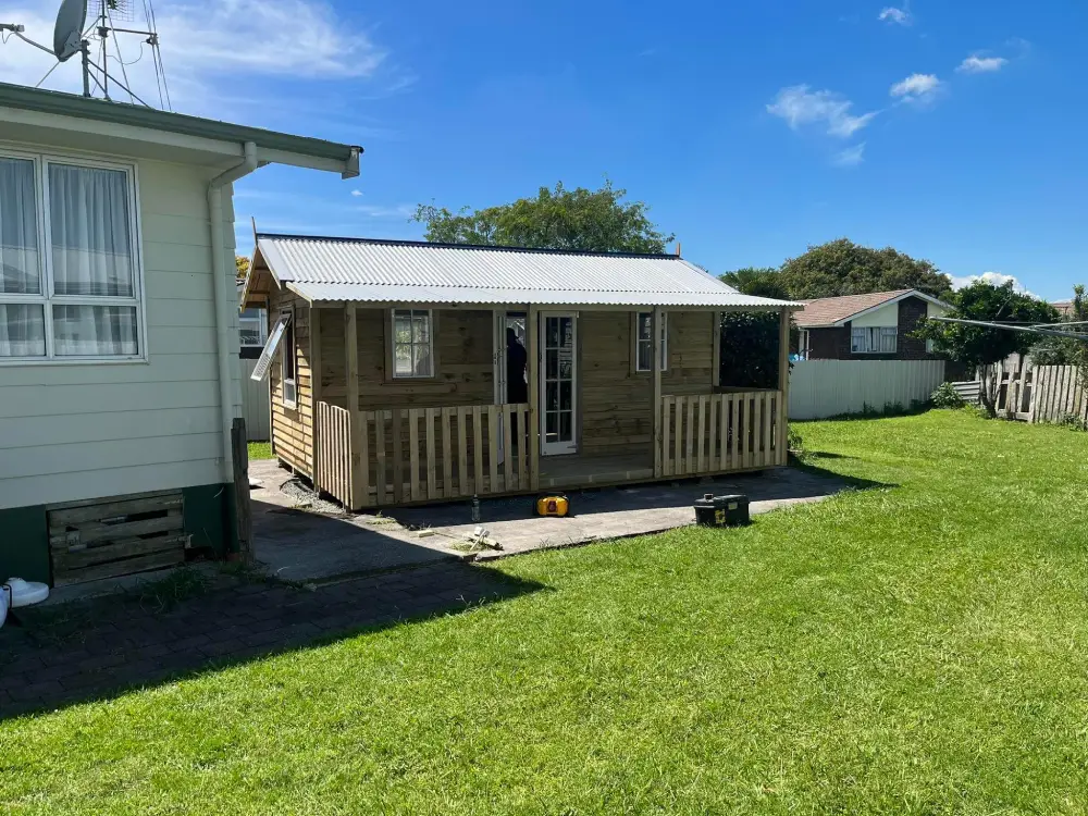 The Cottage Kitset Cabin NZ - Front yard