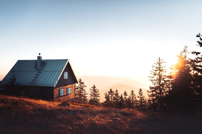 A Cabin on Top of the Mountain